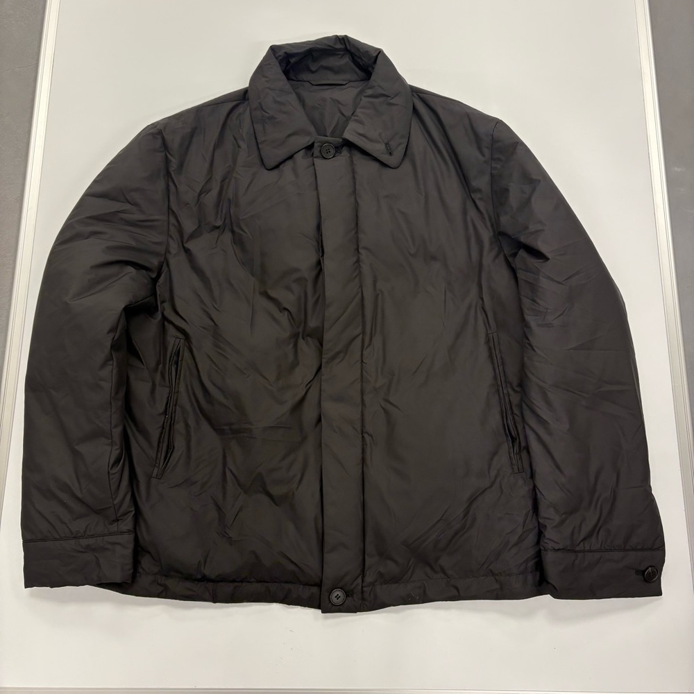 The Row Men’s Black Down Puffer Jacket Size 44 (US Large) Made in Italy Luxury